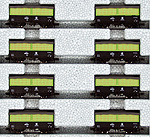 Open Wagon Freight Car TORA 90000 - 8 Cars Set - Kato 10-1377