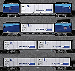 Series M250 Super Rail Cargo (U50A Containers) - 4 Cars Add-On Set - Kato 10-1722