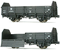 Freight Cars TORA 45000 - 2 Cars Set - Kato 1-809 (HO scale)
