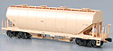 Covered Hopper HOKI 2200 Freight Car - Kato 1-811 (HO scale)