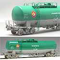 Tank Car Taki 1000 "Japan Oil Terminal" (green/gray) - Kato 1-823 (HO scale)