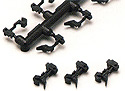 Kato Knuckle Couplers Type N (black) - 20 pieces - Kato 11-702