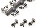 Kato Knuckle Couplers Type N (gray) - 20 pieces - Kato 11-707