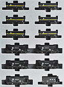 Hakubi Line Lime Transport Freight Train - 12 cars set - Kato 10-1158