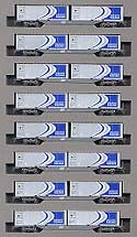 Series M250 Super Rail-Cargo - 8 Cars Add-On Set - Kato 10-228