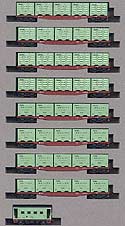 Container Express Train "Takara" - 9 cars set - Kato 10-489