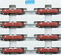 Freight Car HOKI 2500 Hoppers - 8 Cars Set - Kato 10-824