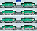 Taki 1000 Japan Oil Transportation ENEOS (Ecorail Mark) - 8 Cars Set - Kato 10-825