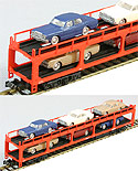 Car Transporter Ku 5000 Loaded With Cars - Kato 8018-2