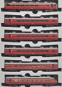 Series 14 Passenger Car "YUTORI" Train - 6 Cars Set - Kato 10-250