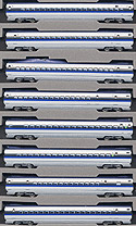 Series 500 Shinkansen Bullet Train "Nozomi" - 8 Cars Add-On Set - Kato 10-512