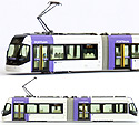 Toyama Light Rail Tram PORTRAM TLR0607 (purple) - Kato 14-801-2