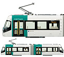 Toyama Light Rail Tram PORTRAM TLR0605 (green) - Kato 14-801-5