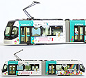 Toyama Light Rail Tram PORTRAM TLR0605 (green) - Kato 14-801-8