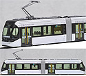 Toyama CENTRAM Tram 9001 LRT - Light Rail Transit (white) - Kato 14-802-1