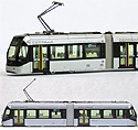 Toyama CENTRAM Tram 9002 LRT - Light Rail Transit (silver) - Kato 14-802-2