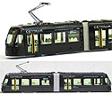 Toyama CENTRAM Tram 9003 LRT - Light Rail Transit (black) - Kato 14-802-3