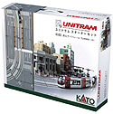 UNITRAM Starter Set with Power Pack and PORTRAM Tram TLR0607 Purple - Kato 40-900