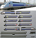 TGV POS High Speed Train - 10 Cars Set - Kato 10914 (K10914)