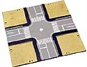 Layout Plates - 4-Way Intersection Road Plates - Kato 23-413