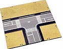 Layout Plates - T-Intersection Road Plates - Kato 23-414