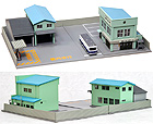 Bus Station and Terminal (Green) with 1 Bus - Kato 23-461B