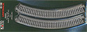 Curved Track 249mm (9 3/4") Radius 45º - Unitrack (R249-45) - 4 pieces - Kato 20-100