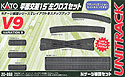 Unitrack V9 - Grade Crossing 15 deg. Left Cross Track Set - Kato 20-868