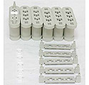Double Track Pier Set 50mm (2") Poured Concrete - 6 pieces - Kato 23-019
