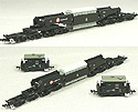 Heavy Duty Freight Car SHIKI 800 with Cabooses - 3 Cars Set - MicroAce A8574