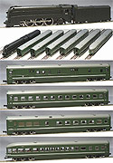 Manchuria Railway "Express Asia" with "Pacina 3" Steam Locomotive - 7 cars set - MicroAce A8403