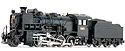 Steam Locomotive 2-8-0 Type 9600-79618 (Hokkaido - twin lamps) - MicroAce A9715