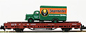 Flat Wagon with Mercedes Benz L3500 Truck (Jägermeister) - Hobbytrain H23816-2