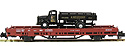 Flat Wagon with Mercedes Benz L3500 Truck (Reissdorf) - Hobbytrain H23817-2