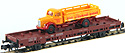 Flat Wagon with Mercedes Benz L3500 Truck (Limonade) - Hobbytrain H23817-3