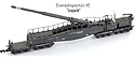 Railway Gun Car with K5 Leopold Artillery Load (gray) - Hobbytrain H23601