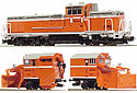 Snowplow-equipped Diesel Locomotive Type DE15 - Tomix 2211