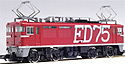 Electric Locomotive Type ED75-1000 (ED75-1028 - new color) - Tomix 2106