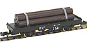 Flat Wagon CHI1 Freight Car (with wood) - Tomix 2720