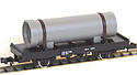 Flat Wagon CHI1 Freight Car (with earthen pipe) - Tomix 2721