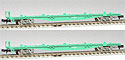 Container Wagons KOKI 250000 (without containers) - 2 cars set - Tomix 2779