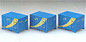 Containers Type V18A Ventilated Shape 5t - 3 containers set - Tomix 3111
