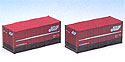 Containers Type 30-A Shape 9t (red) - 2 containers set - Tomix 3118
