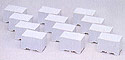 Containers Unpainted 12ft Containers (12 pieces) - Tomix 3199