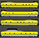 Shinkansen Inspection Cars Type 923 - Doctor Yellow - 4 Cars Add-On Set - Tomix 92430